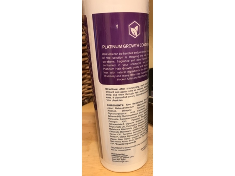 DermaChange Biotin Conditioner, Vitamin E, 16 fl oz/473 mL