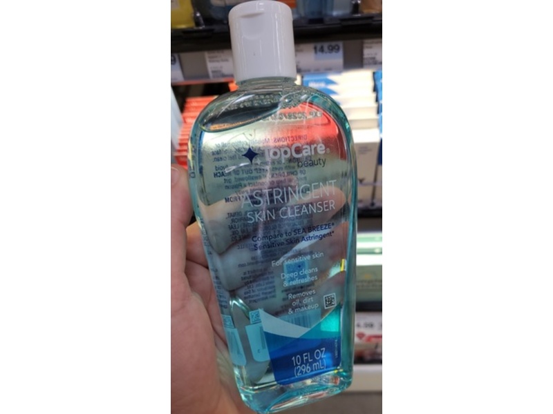 Top Care Astringent Skin Cleanser, Sensitive Skin, 10 fl oz/296 mL
