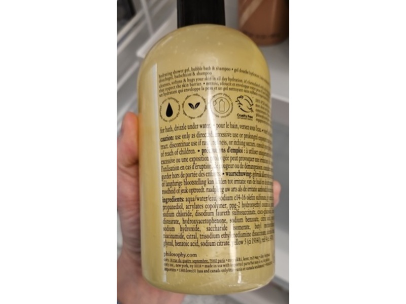 Philosophy Lemon Custard Shower Gel, 16 fl oz/480 mL