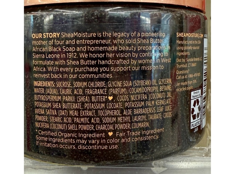 Shea Moisture Calm & Clearing Shea Sugar Scrub, 11 fl oz/340 g