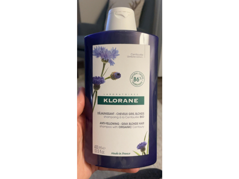Klorane Anti - Yellowing Shampoo, 13.5 fl oz/400 mL