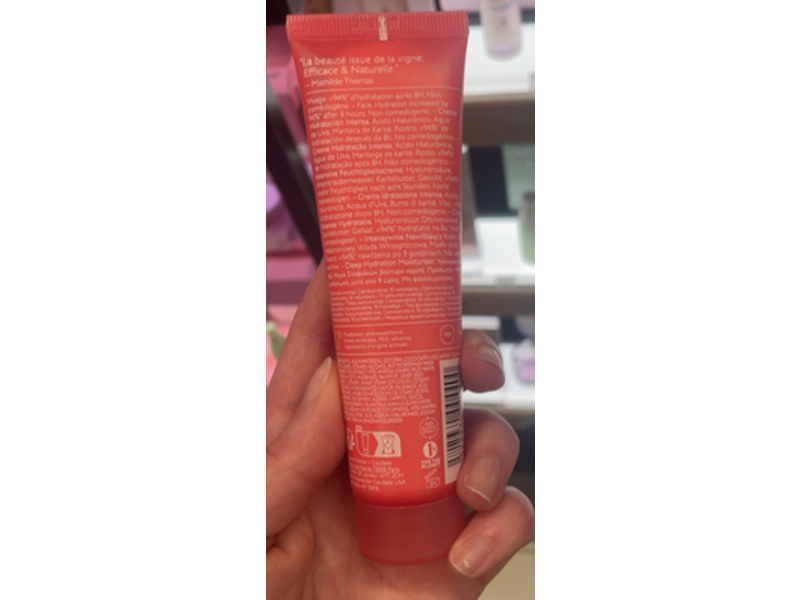 Caudalie VinoHydra Deep Hydration Moisturizer, Hyaluronic Acid+Grape Water & Shea butter, 2.0 fl oz/60 mL