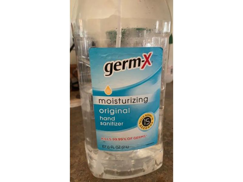 Germ-X Moisturizing Hand Sanitizer, Original, 67.6 fl oz/2 L, Pack Of 4