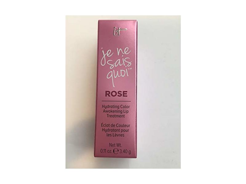 It Cosmetics Je Ne Sais Quoi Hydrating Color Awakening Lip Treatment, Rose, 0.11 oz