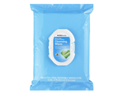 CVS Health Cleasnsing Wipes, Vitamin E & Chamomile, 48 Count