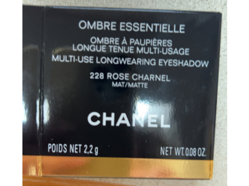Chanel Ombre Essentielle Multi - Use Longwearing Matte Eyeshadow, 228 Rose Charnel, 0.08 oz/2.2 g