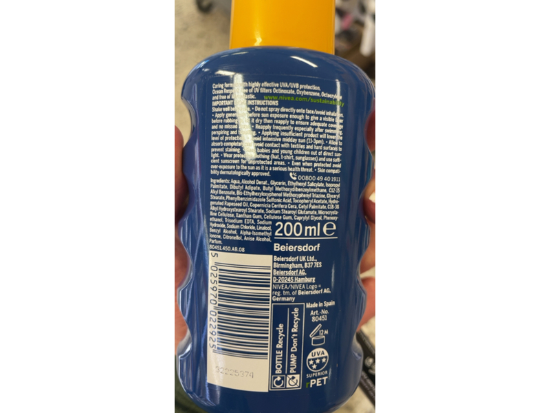 Nivea Sun Protect & Moisture Sunscreen, SPF 20, 200 mL