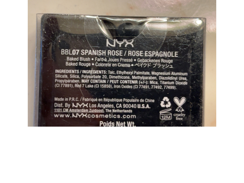 Nyx Cosmetics Baked Blush, Spanish Rose, 0.23 oz/6.5 g