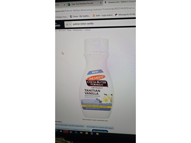 Palmer's Cocoa Butter Formula Body Lotion, Tahitian Vanilla, 8.5 fl oz/250 mL