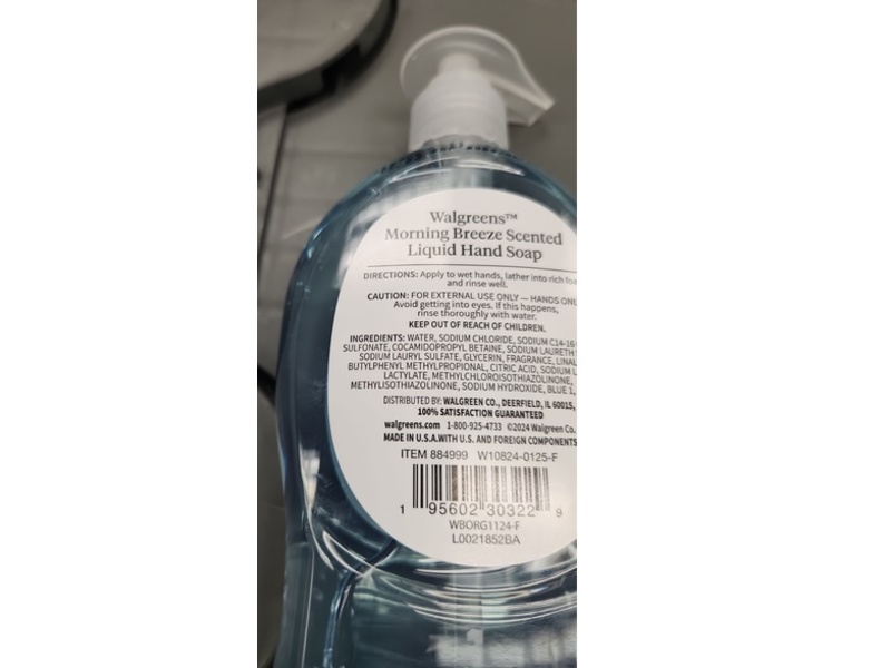 Walgreens Liquid Hand Soap, 11.25 fl oz/332 mL