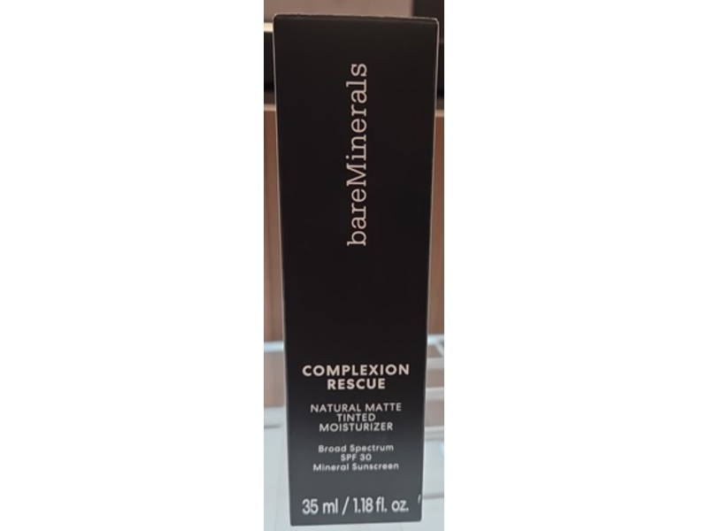 BareMinerals Complexion Rescue Natural Matte Tinted Moisturizer, SPF 30, Desert 6.5, 1.18 fl oz/35 mL