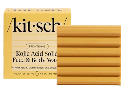 Kitsch Solid Face & Body Wash, Kojic Acid, 4 fl oz/114 g