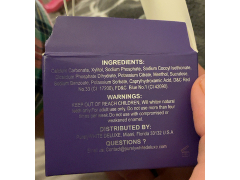 PurelyWhite Deluxe Teeth Brightening Powder, Simply Purple, 0.5 oz/15 g