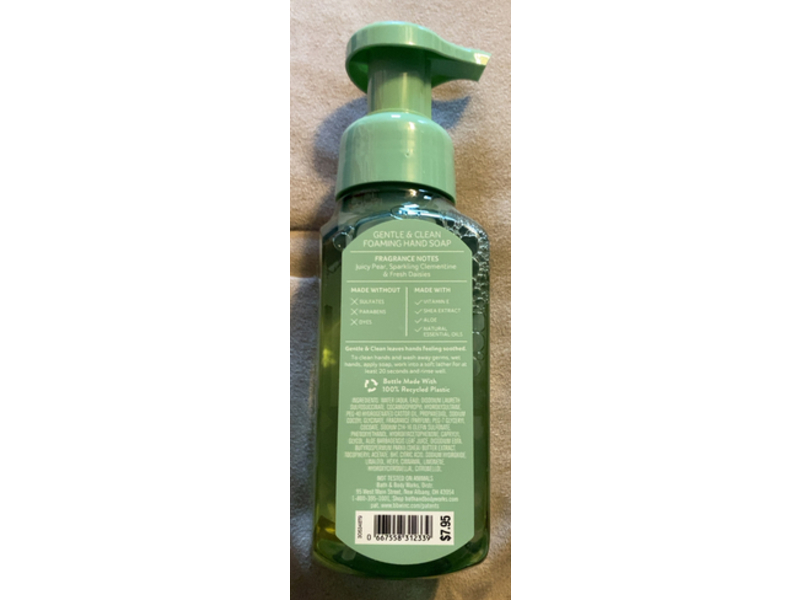 Bath & Body Works Gentle & Clean Foaming Hand Soap, Gingham Fresh, 8.75 fl oz/259 mL