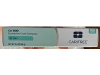 Carifree Gel 1100 Fluoride Anti-Cavity Toothpaste, Mint, 2.4 oz/68 g - thumbnail 2