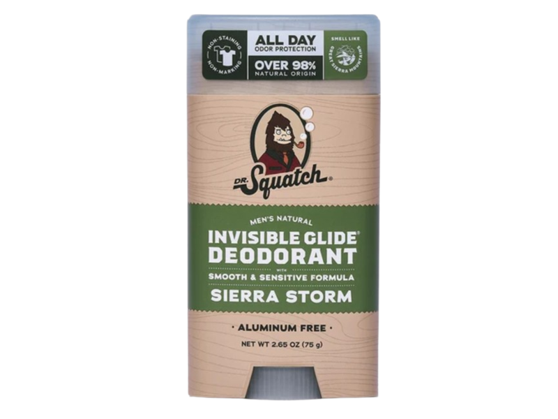 Dr. Squatch Invisible Glide Deodorant, Sierra Storm, 2.65 oz/75 g