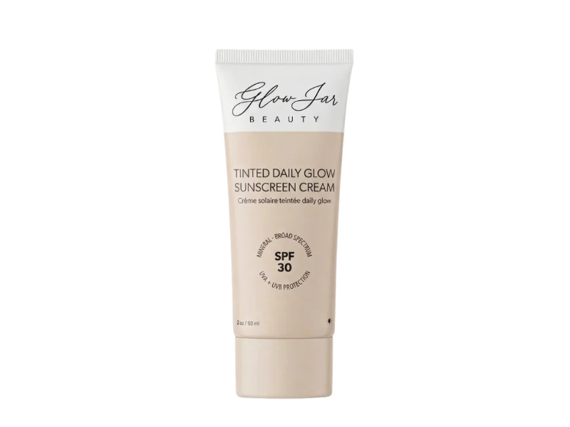 Glow Jar Beauty Tinted Daily Glow Sunscreen Cream, SPF 30, 2 oz/60 mL