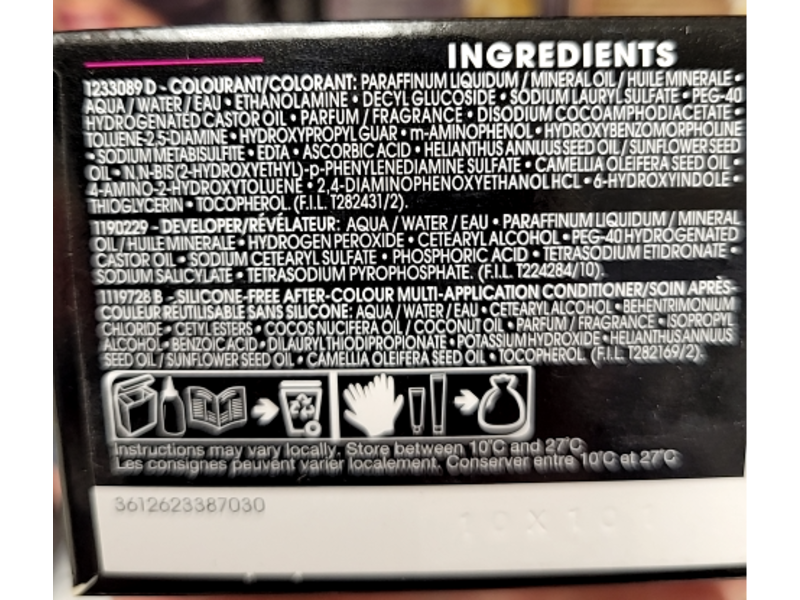 Garnier Olia Oil Powered Permanent Hair Colour, 4.12 Iridescent Dark Brown, 1 Application