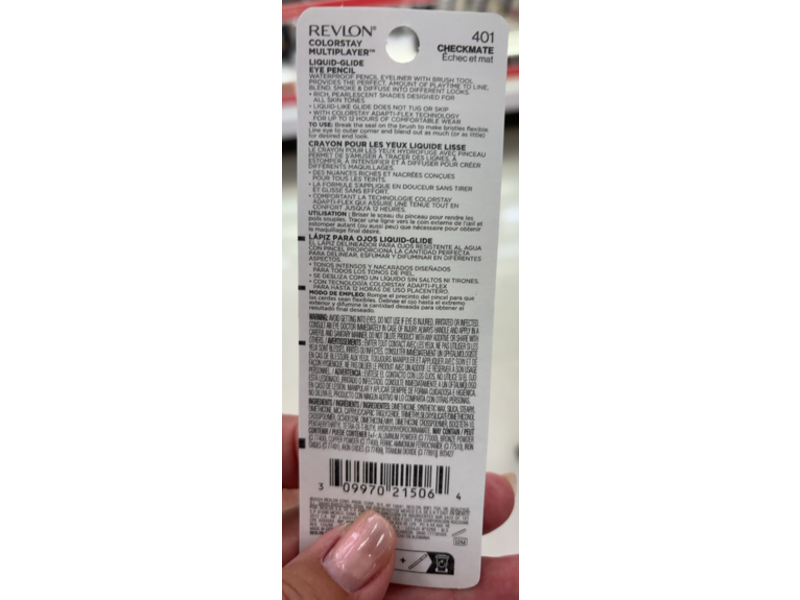 Revlon ColorStay Multiplayer Liquid-Glide Eye Pencil, 401 Checkmate, 0.03 oz/0.9 g