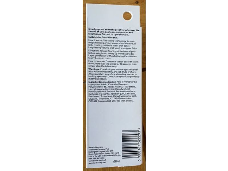 No7 Stay Perfect Long-Wear Tubing Mascara, Brown/Black, 0.23 fl oz/7 mL