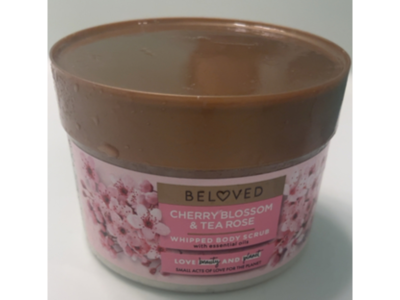 Beloved Whipped Body Scrub, Cherry Blossom & Tea Rose, 10 oz