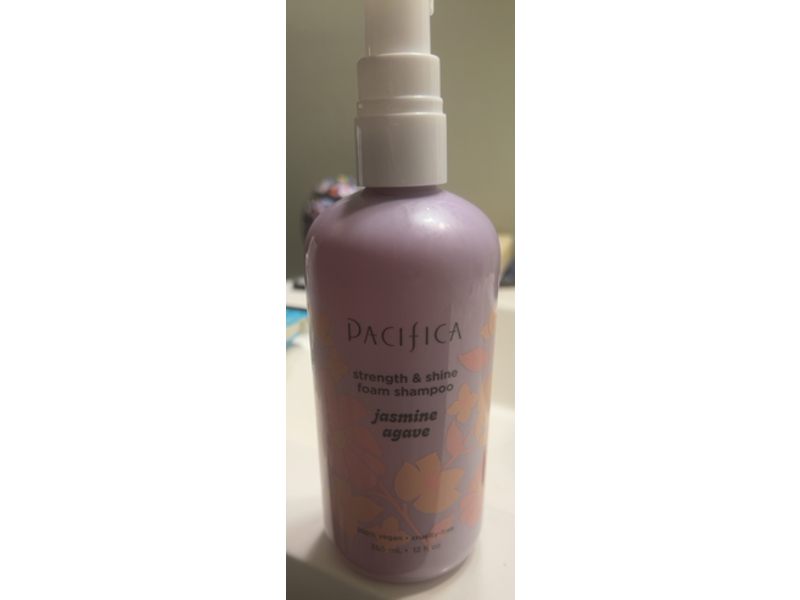 Pacifica Strength & Shine Foam Shampoo, Jasmine Agave, 12 fl oz/355 mL