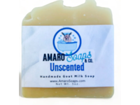 Amaro Soaps & Co Handmade Goat Milk Soap, Unscented, 5 oz - Image 2