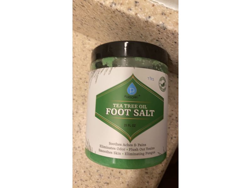 Pursonic Tea Tree Oil Foot Salt, 21 fl oz