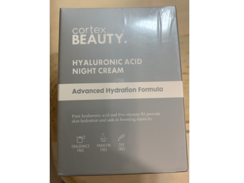 Cortex Beauty Night Cream, Hyaluronic Acid, 1.69 fl oz/50 mL