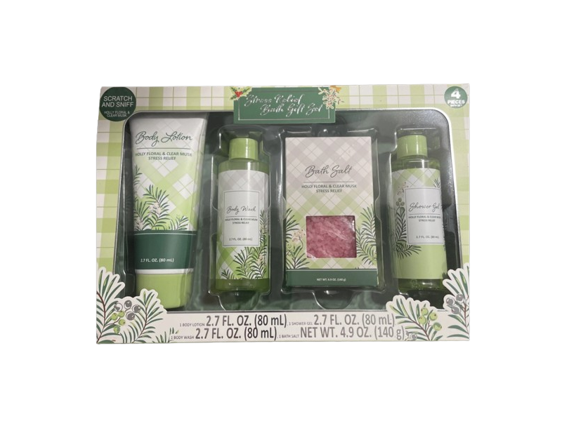 Beauty Gifts Stress Relief 4 Pieces Bath Gift Set