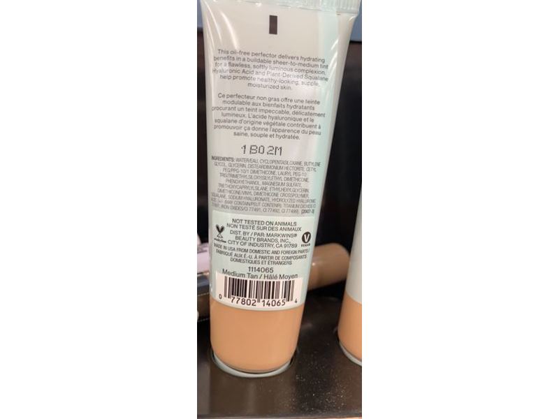 Wet n Wild, Bare Focus Tinted Hydrator Tinted Foundation Hyaluronic Acid, Medium Tan, 0.91 fl oz/27 mL