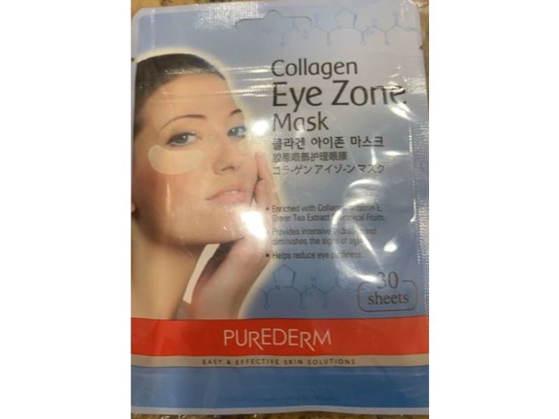 Purederm Collagen Eye Zone Mask, 30 Count