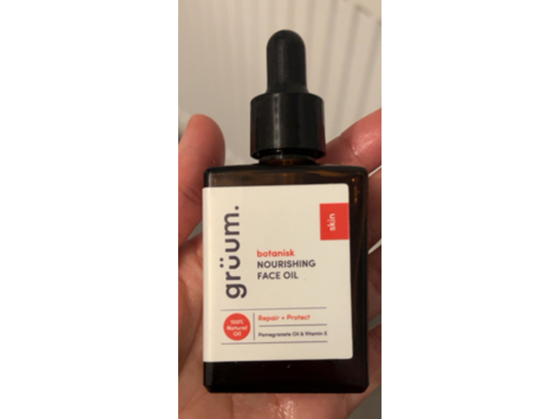 Gruum Botanisk Nourishing Face Oil, Pomegranate Oil & Vitamin E, 30 mL