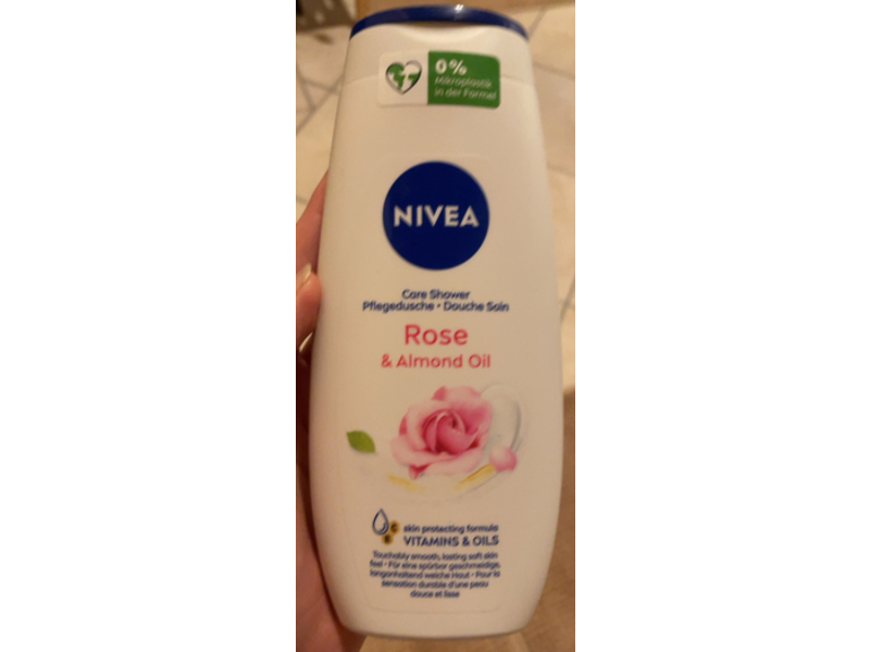 Nivea Care Shower, Rose & Almond Oil, 250 mL