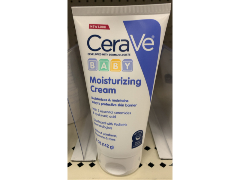 CeraVe Baby Moisturizing Cream, Ceramides & Hyaluronic Acid, 5 oz/142 g