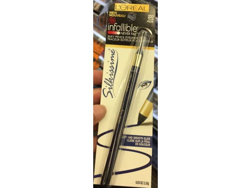 L'Oreal Paris Infallible Silkissime Eyeliner, 220 Plum, 0.03 oz/1.10 g