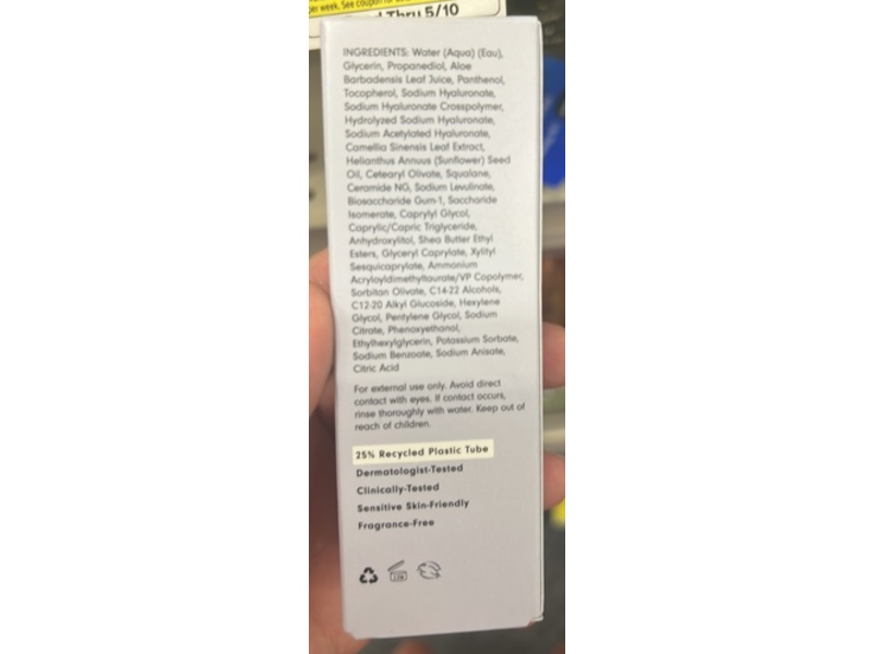 Versed Water Rush Hydrating Eye Gel, Hyaluronic Acid + Aloe Leaf Juice, 0.5 fl oz/15 mL