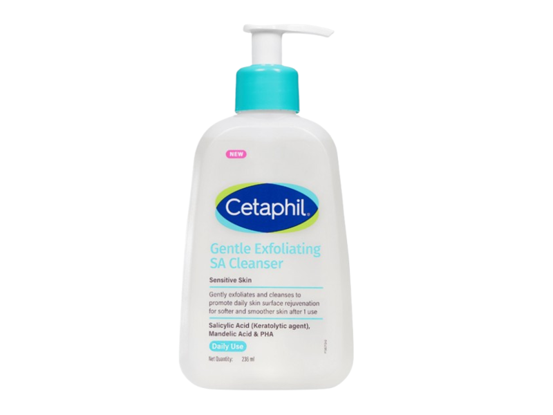 Cetaphil Gentle Exfoliating SA Cleanser, Salicylic Acid, Mandelic Acid & PHA, 8 fl oz/237 mL