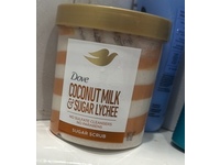 Dove Sugar Scrub, Coconut Milk & Sugar Lychee, 15 oz - thumbnail 2