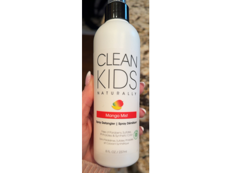 Clean Kids Naturally Detangler Spray, Mango Mist, 8 fl oz/23 mL