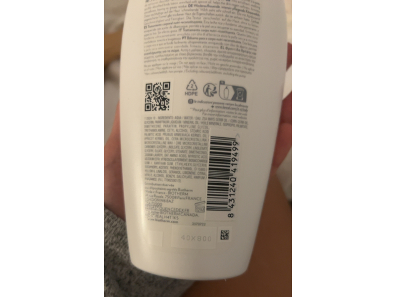 Biotherm Oil Therapy Body Lotion, 13.52 fl oz/400 mL