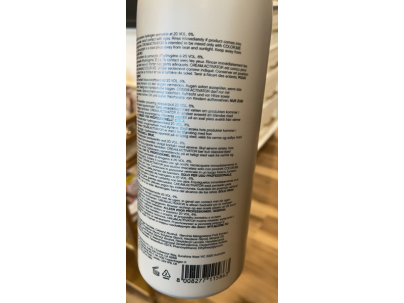 Color.Me By Kevin.Murphy Cream Activator, 20 Vol 6%, 33.8 fl oz/1 L