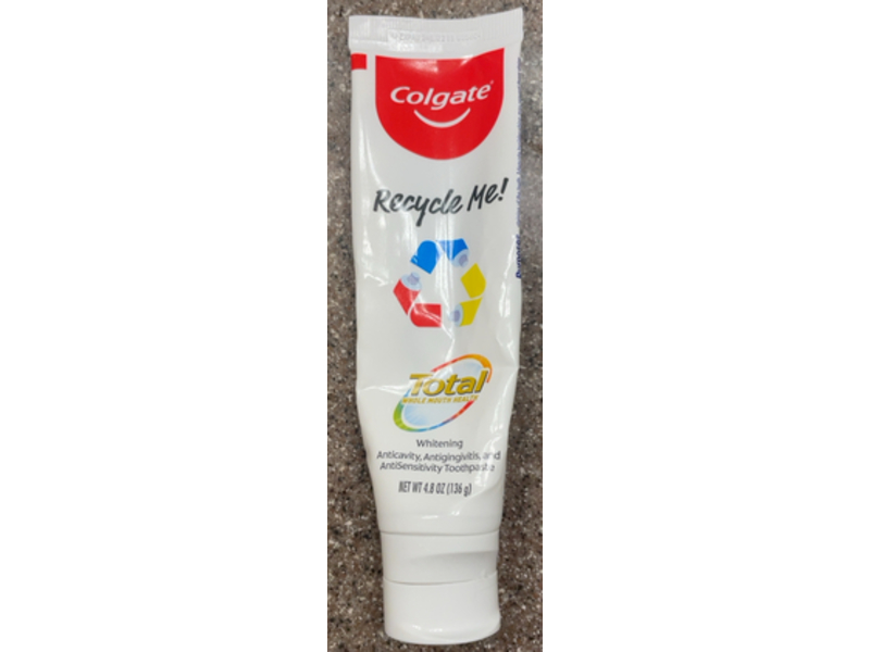 Colgate Recycle Me Total Whitening Toothpaste, 4.8 oz/136 g