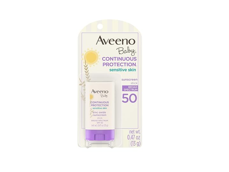 Aveeno Baby Continuous Protection Sunscreen Stick, SPF 50, 0.47 oz/13 g