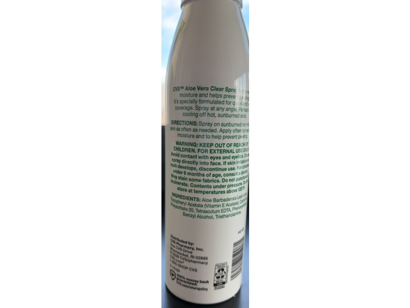 CVS Clear Spray, Aloe Vera, 6.3 oz/177 g