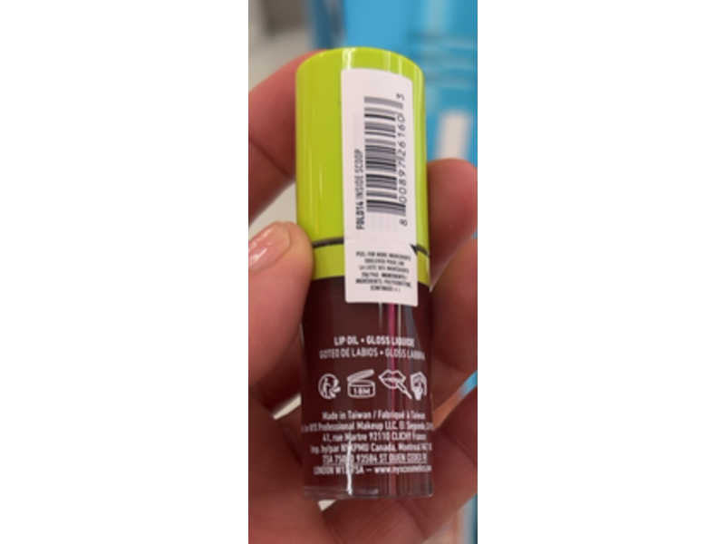 NYX Professional Makeup Fat Oil Lip Drip, Inside Scoop, 0.16 fl oz/4.8 mL