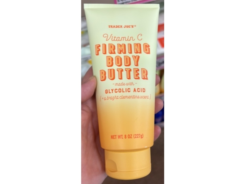Trader Joe's Firming Body Butter, Vitamin C + Glycolic Acid, 8 oz/227 g