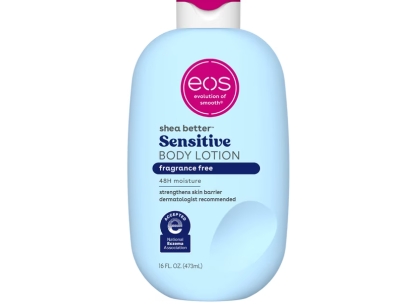 eos Sensitive Body Lotion, Fragrance Free, 16 fl oz/473 mL