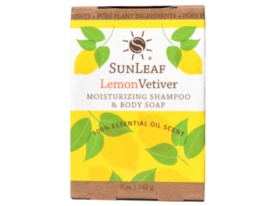SunLeaf LemonVetiver Moisturizing Shampoo & Body Soap, 5 oz/142 g
