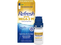 Refresh Optive Mega-3 PF Lubricant Eye Drops, 0.33 fl oz/10 mL - thumbnail 1